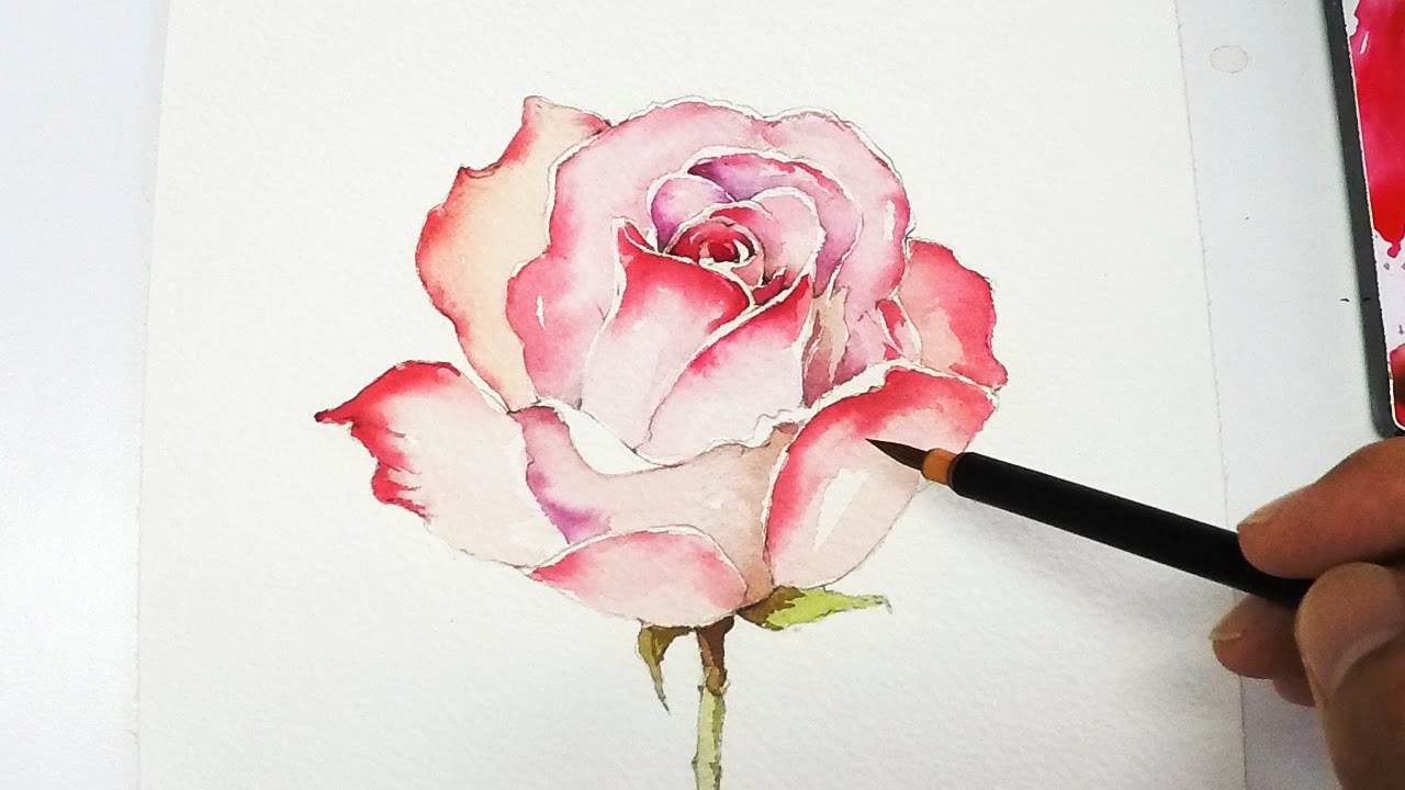 Watercolor Painting Techniques Roses