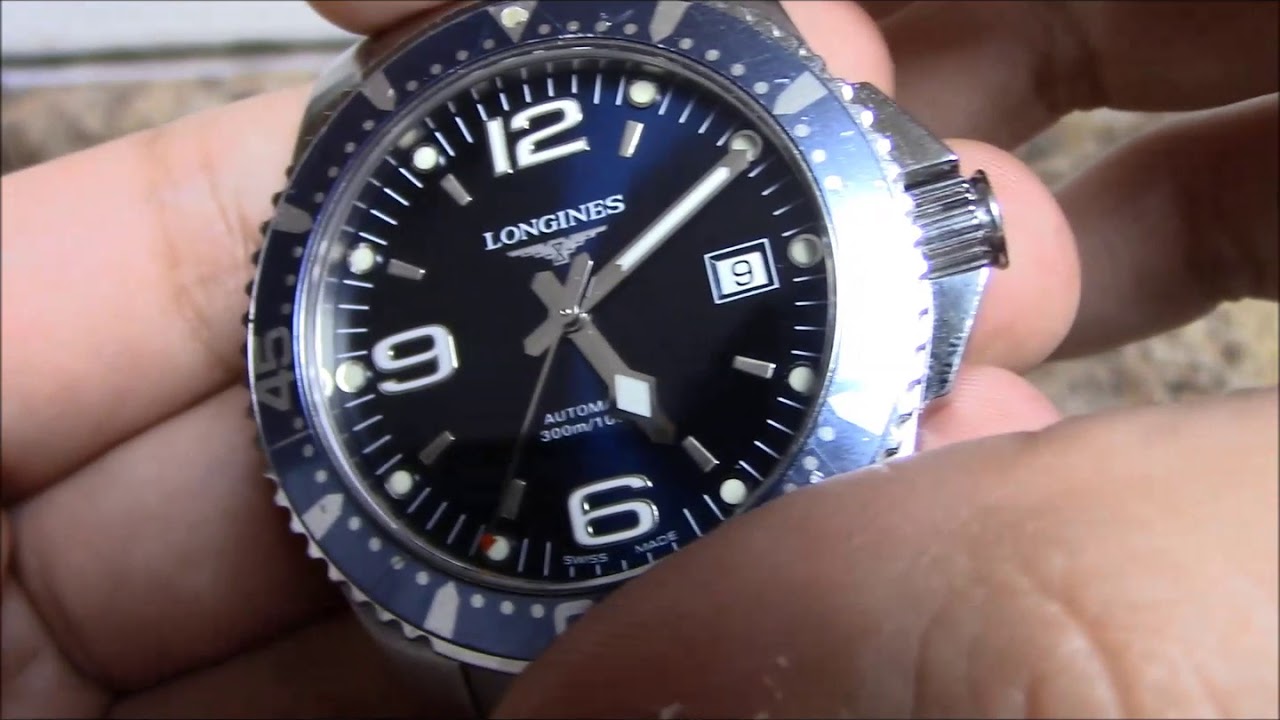 Longines Hydroconquest 41mm Automatic Quick Review - YouTube