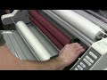 how to clean the rollers on a roll laminator.