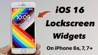 How to Get iOS 16 Lockscreen Widgets on iPhone 6s, 7, 7+ iOS 15.7.6