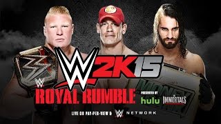 WWE 2K15 ROYAL RUMBLE 2015 | BROCK LESNAR VS JOHN CENA VS SETH ROLLINS