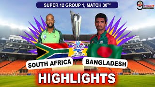 BAN vs SA HIGHLIGHTS MATCH 30 T20 WORLD CUP 2021 | South Africa Vs Bangladesh Highlights 2021
