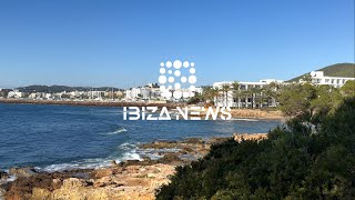 Ibiza Walking Tour 2023. Santa Eulària des Riu coast line.