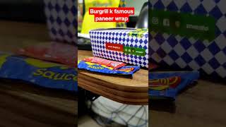 world k famous Burgrill k panneer wrap Roll #shots #viral