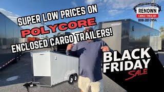 🔥 Black Friday POLYCORE Enclosed Cargo Trailer Sale – Lowest Prices GUARANTEED! 🔥