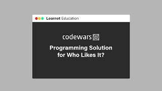 Code Wars - Who likes it?