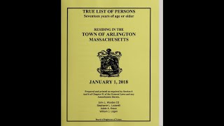 Robbins Library Digitized Local History: True Lists
