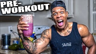 NATURAL PRE-WORKOUT SMOOTHIE(HOMEMADE)