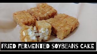 Fried Fermented Soybeans Cake / Fried Tempe / Fried Tempeh by BAO Cooking (Tempe Goreng)