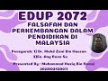 TUGASAN EDUP 2072- PERBEZAAN DAN PERSAMAAN SISTEM PENDIDIKAN DI MALAYSIA SEBELUM DAN SELEPAS MERDEKA