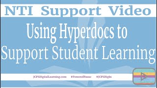Hyperdocs to Support Student Learning