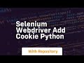 selenium webdriver add cookie python