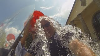 Irving Police Motor Unit Officers Take ALS Ice Bucket Challenge