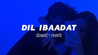 Dil Ibaadat 💙 (Slowed + Reverb Lyrics) | Pritam | KK | Sayeed Quadri | Dil Ibaadat Slowed Lyrics