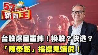 台股爆量重摔！換股？快逃？「陳泰銘」指標見端倪！《５７新聞王》2017.11.30