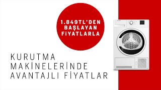 Arçelik Kurutma Makineleri Şimdi 1.849 TL' den Başlayan Fiyatlarla