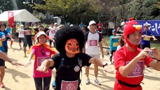 京都鴨川おこしやすマラソン2012　スイカマン体操！