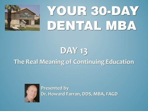 Day 13: The Real Meaning of Continuing Education Day 13: The Real Meaning of Continuing Education
