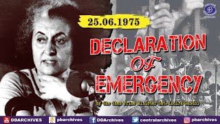 1975 - Declaration of Emergency by Then PM Indira Gandhi