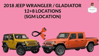 2018 JEEP WRANGLER / GLADIATOR 12+8 LOCATIONS (SGM LOCATION)