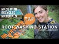 EASY BUILD ROOT WASHING STATION | MARKET GARDENING KIT| PERMACULTURE FOREST GARDEN FARM | TAP SHORTS