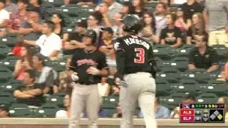 Isotopes' Pederson slugs titanic blast