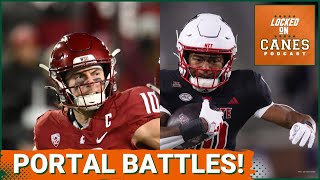 Miami lands portal safety! | Can Hurricanes beat Sooners for top Transfer Portal QB? | WR visit