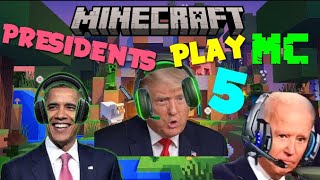 Presidents Play Minecraft 5 (Trump, Biden, Obama, and Bush)