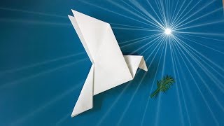 Como hacer una Paloma de la Paz - origami facil - papiroflexia