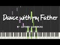 Dance With My Father by Luther Vandross synthesia piano tutorial + sheet music