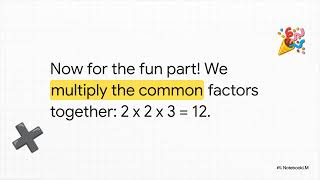 Basic Math 1.17: Greatest Common Factor (GCF) | Find the Hidden Connection