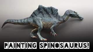 Spinosaurus Dinosaur model painting