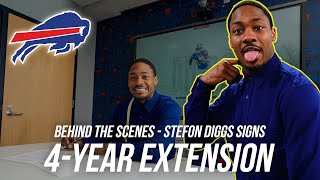 Exclusive Footage Of Stefon Diggs Signing His Contract Extension With Buffalo Bi