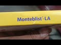 monteblist la tablet levocetirizine u0026 montelukast tablet review in hindi monteblist la