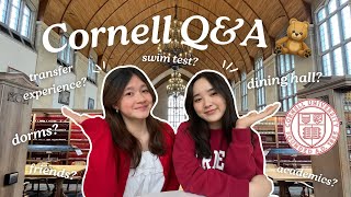 CORNELL Q&A 🧸 | dorms, dining hall, academics, transfer experience, friends | Cornell University
