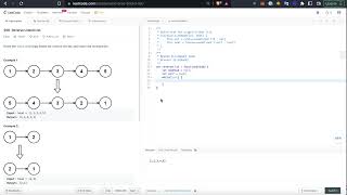 Visualize Leetcode 206: Reverse Linked List (Easy)