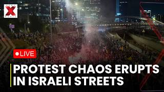 Israel Protest LIVE : Israeli Protesters Clash With Police During Anti War Demonstration | NXWr