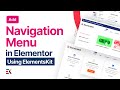 How to Create a Stunning Navigation Menu using Elementor | ElementsKit