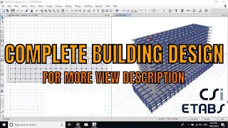 Design of Multistory Building using Etabs tutorial 5 (Using ACI code and UBC 97)