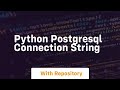 python postgresql connection string