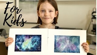 Easy Paintings For Kids - Galaxy Painting With Lisa Whitehouse | Kids Art Class