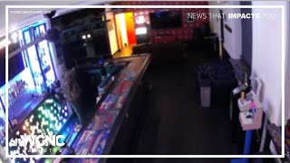 CMPD searching for suspect after break-in at Charlotte arcade bar