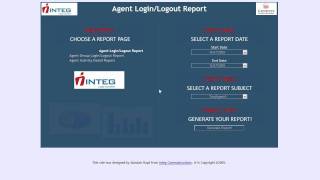 Integ's Agent Detail Reporting Tool