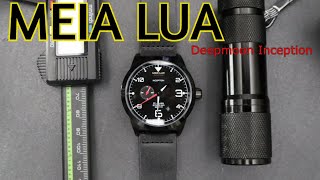 Meia Lua DEEPMOON BLACK Inception Automatic Dress Sports Watch