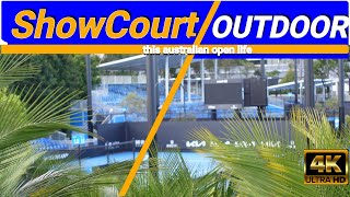 ⁴ᴷ ATP/WTA Australian Open #AO2022 | FORECOURT - RLA Melbourne Park The Calm before the Storm-Crowds
