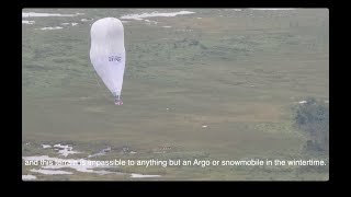 Hot air balloon rescued by CH-149 Cormorant Helicopter.