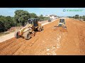 Best LiuGong Motor Grader Spreading Dirt Building Roads | Shantui Bulldozer Spreading Skills Workers