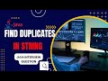 Java Program To Find The Duplicates In Array || Java Interview Question