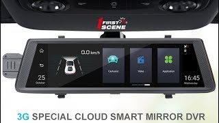 Firstscene C19 - 10inch 3G Mirror use Android 5.1 OS support GPS Dual Cameras Recording