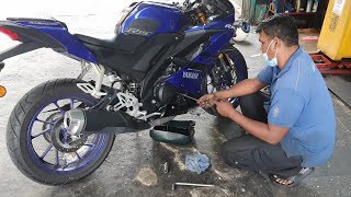 YAMAHA R15 V3 MINYAK HITAM APA SESUAI PAKAI KALAU NAK TINGGAL MOTO LAMA?